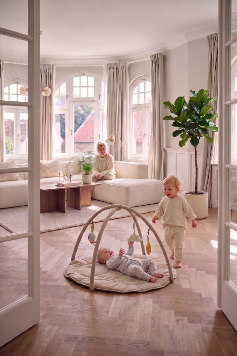 Aktivitetstæppe til baby i økologisk kvalitet | Filibabba